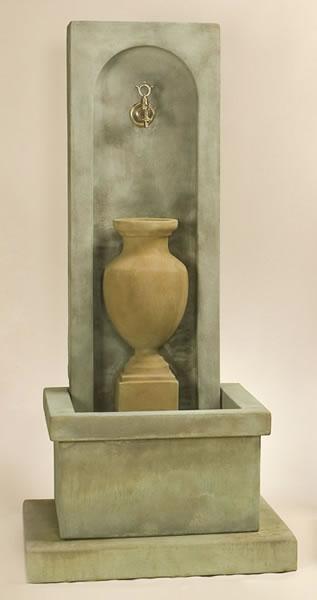 Amphorae Wall Outdoor Cast Stone Garden Fountain For Spout Fountain Tuscan